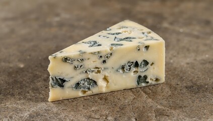 Triangle of Pale Yellow with Abstract Veins, Mottled Surface, and Soft Texture CloseUp.