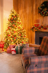 christmas tree with presents