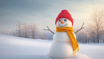 Winter Frolic. A Snowmans Joyful Embrace of the Seasons First Flurries.