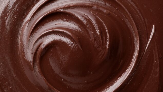 Viscous Fluidity A Deep Brown Vortex of Soft Forms, Glossy Surfaces, and Subtle Highlights.