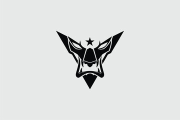 Tiger head abstract vector image sign logo template