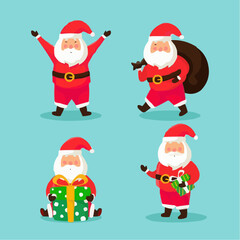 santa claus with gifts