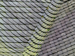 roof made of slate tiles