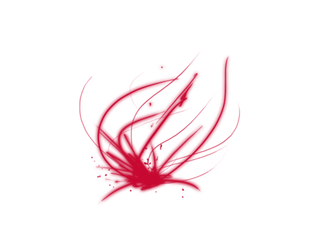 Glowing pink abstract light swirl effect on white background, soft energy motion wave with fantasy sparkle design, vibrant neon streak shape for digital art, wallpaper, or graphic overlay use.