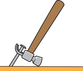 Lever Simple Machines vector illustration isolated on white background