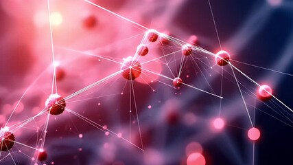 Dynamic Flow of Glowing Particles and Waves in Shades of Blue and Orange with a Digital Texture