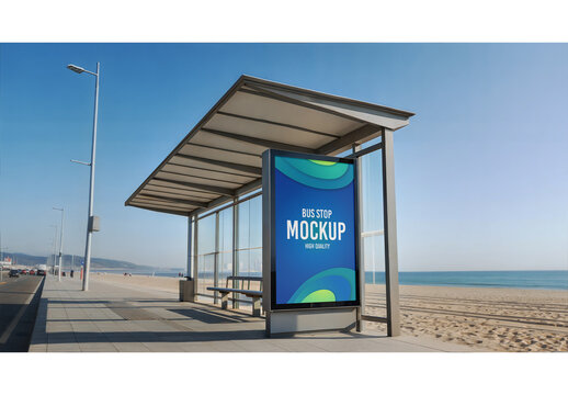 Bus Stop Mockup 95
