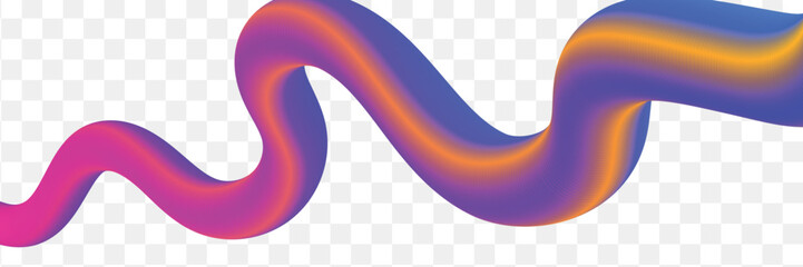 Abstract colorful 3d wavy fluid or blend fluid line background wallpaper