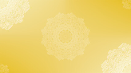 Round mandala on colorfull gradient background. Translucent mesh pattern in the form of a mandala. Mandala with floral patterns. Pastel Yoga template. Gradient background with round mandala