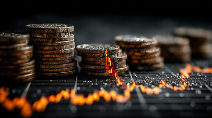 Financial turbulence under bad economy pushes down sales, raises cost burdens, weak cash flow, material inflation, constrained budgets, supply issues, delayed projects, cautious management.