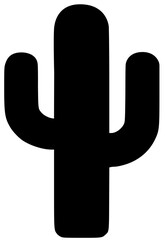 Cactus silhouette vector