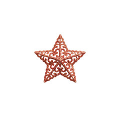 Obraz premium Festive Golden Star Ornament on a Seamless Background for Holiday Celebrations and Decoration