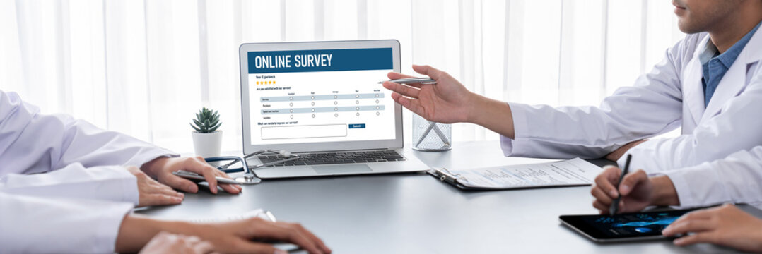 Online survey form for brisk digital information collection on the internet network