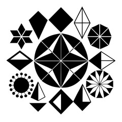 Abstract Geometric Pattern Vector