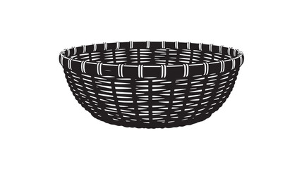 Obraz premium Charming woven basket perfect for rustic decor, stylish storage, or delightful picnic presentations, adding a touch of homespun charm to any setting