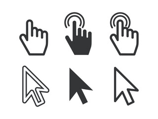 Fototapeta premium Cursor icons set Vector