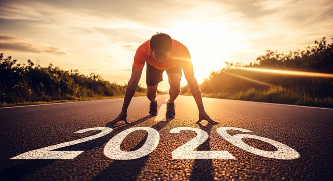 Runner Ready at Starting Line Written 2026