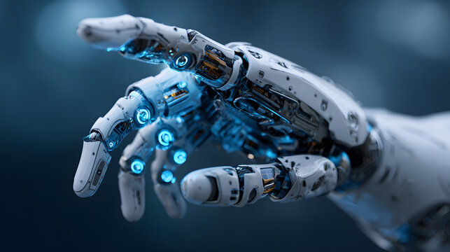 Robotics or ai artificial intelligence connecting interaction with human.Chat bot software network.big data and transfer protocol system.Neuralink with smart brain.ai generative technology