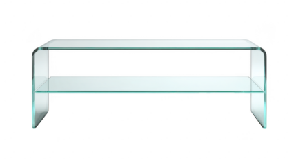 Minimal glass console table interior design furniture in modern living room stylish decor elegant environment