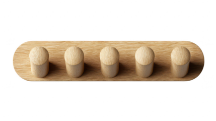 Modern minimalist coat rack design home interior furniture accent natural wood top-down view stylish organization