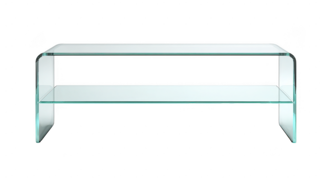 Minimal glass console table interior design furniture in modern living room stylish decor elegant environment