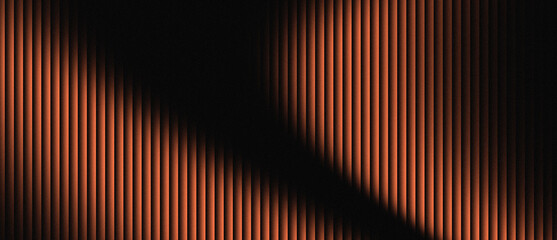 Orange Black Stripe Pattern – Abstract Vertical Lines with Diagonal Shadow on Minimal Background