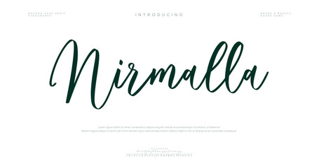 creative modern stylish calligraphy letter logo design