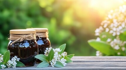 Pickled red beets in a glass jar feature fresh sliced red onion and a bay leaf, set against a textured backdrop for a rustic touch