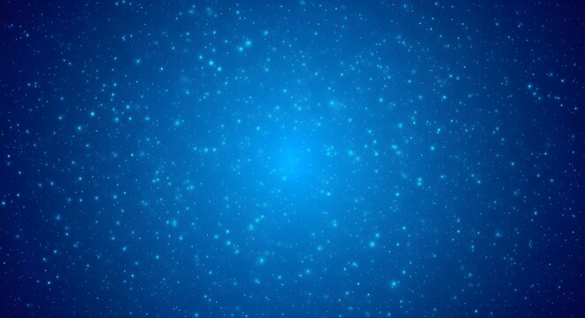 Abstract Blue Galaxy Background with Glittering Stars Perfect for Cosmic Designs