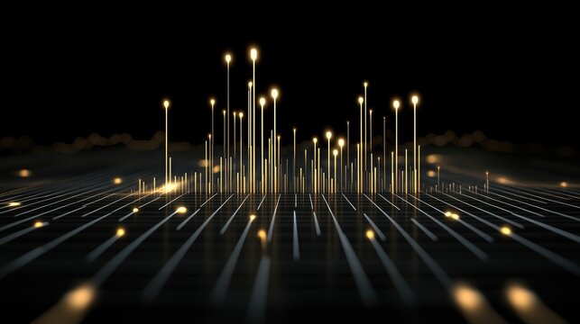 Dynamic stock market trends are visually represented with a world map overlay, highlighting global connections and financial activity