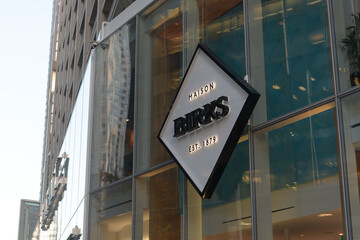 Obraz premium exterior building facade and sign of Maison Birks, a jewelry store, located at 55 Bloor St W, Unit 152, inside Manulife Centre, Toronto