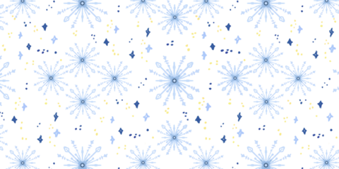 seamless pattern with snowflakes