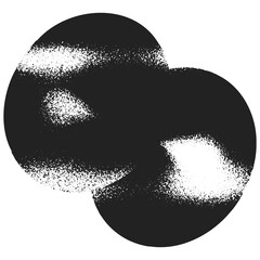 Black and white abstract sphere