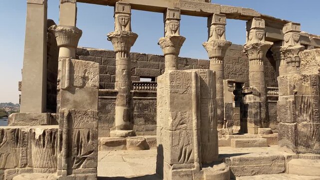 Temple of Isis at Philae Island in Aswan, Egypt
