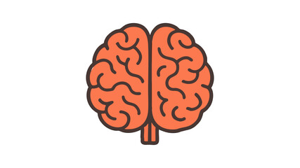 Human Brain Illustration: Symbol of Intelligence and Cognitive Function