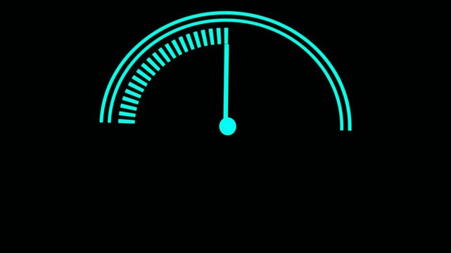 Testosterone level metering. Animated testosterone level meter decreasing from Low to Normal level for concepts related to low testosterone.

