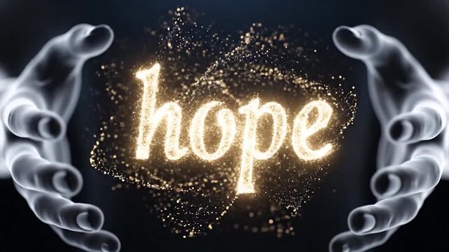 Hope in the Universe - A Cosmic Hand Holding the Future.