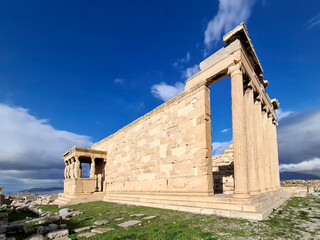 Erehtheio, on the Acropolis in Athens, Greece