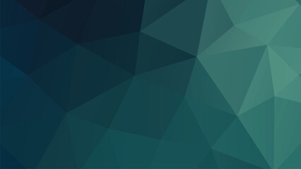 Obraz premium Dark Teal Blue Geometric Low Poly Background Texture Elegant Corporate Design Presentation Wallpaper