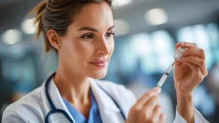 Faceless doctor making medical test defocused clinical background diagnostic procedure healthcare examination medical testing process professional clinical work with copy spa