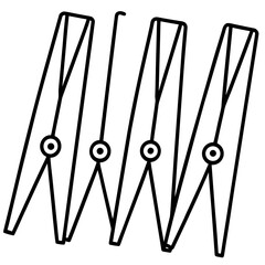 Clothespin Vector Illustration