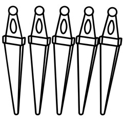Clothespin Vector Illustration