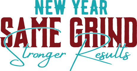 Happy New Year celebration typography vector design with modern clean layout. Suitable for t-shirt prints, banners, posters and social media greetings.
