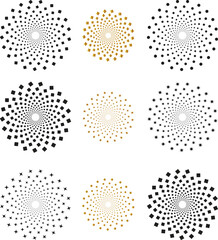 Abstract geometric design with vibrant color palette and clean lines suitable for modern graphic projects