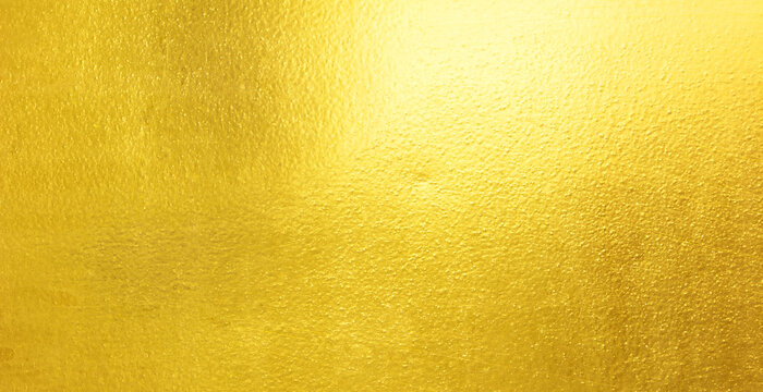 Shiny yellow leaf gold foil