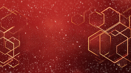 Holiday Hexagonal Frame Background