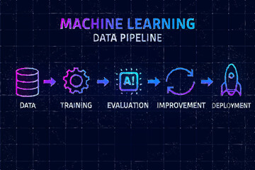 neon sign on the blackboard