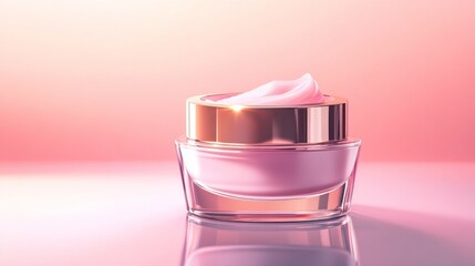 A tube of pink lipstick with a silver cap on a pink background.