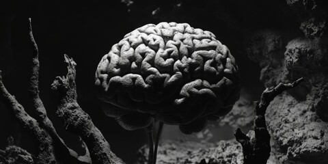 An underwater marvel of nature. The brain coral stands tall amidst the reef, a testament to the beauty and diversity beneath the waves.