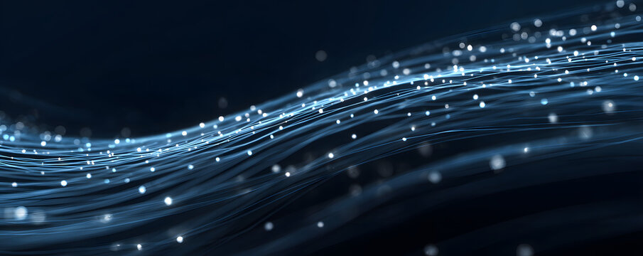 Abstract technology background. Ideal for neural network, cybersecurity, data stream, database, science, supercomputer, cloud computing, etc.